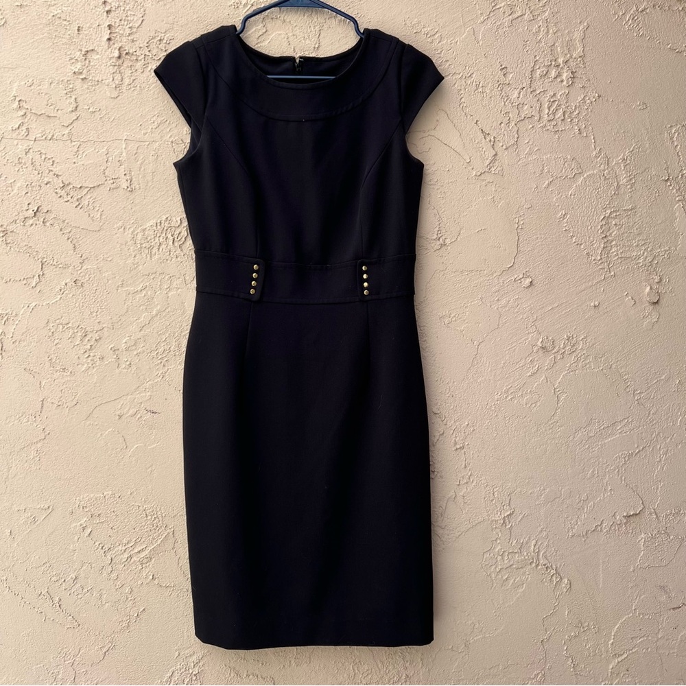 Chelsea Rose, semi-formal black dress.